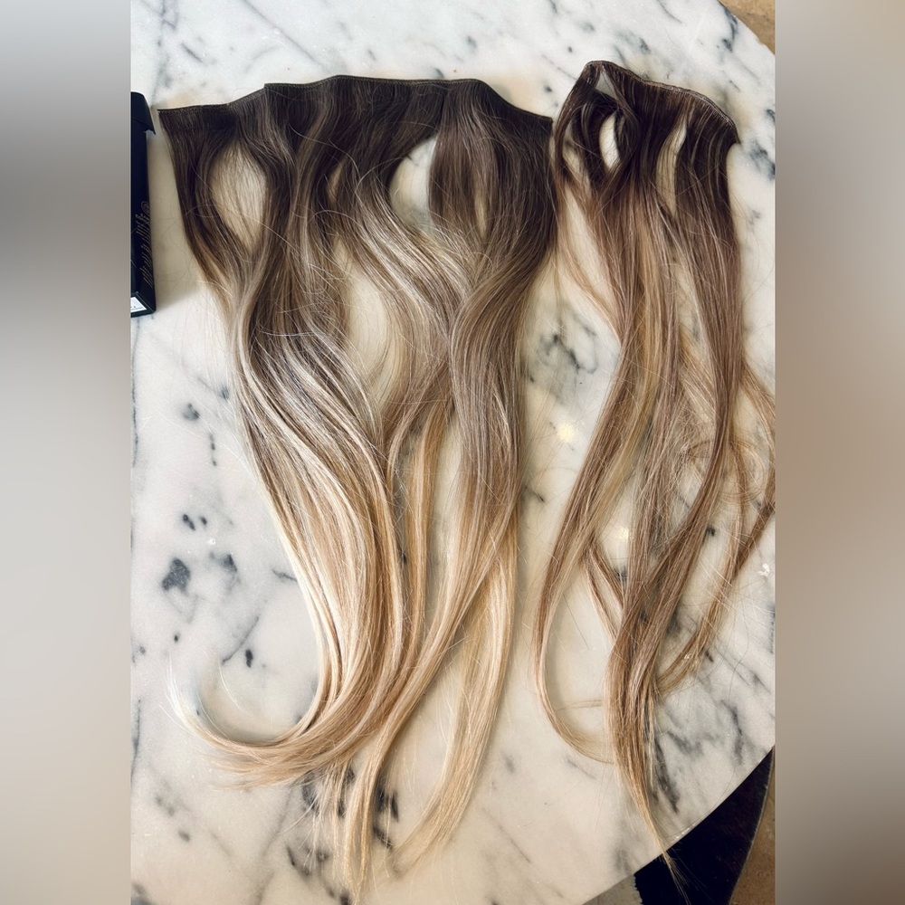 NEW Bellami Pro Volume Weft 22 160g Cool Mochachino/White Blonde 1CC/80 Balayage - Picture 4 of 11